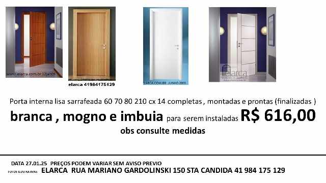 Foto 1 - Conjunto montado porta lisa